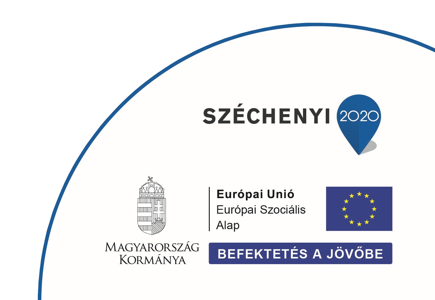 Infóblokk: SZÉCHENYI 2020 Európai Unió Európai Szociális Alap Befeketetés a Jövöbe Magyarország Kormánya